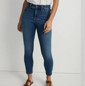 Madewell 10" Roadtripper Hi Rise Skinny Jeans Blue Playford Wash Womens Size 26
